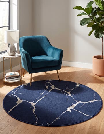3' x 3' Vogue Geo Round Rug