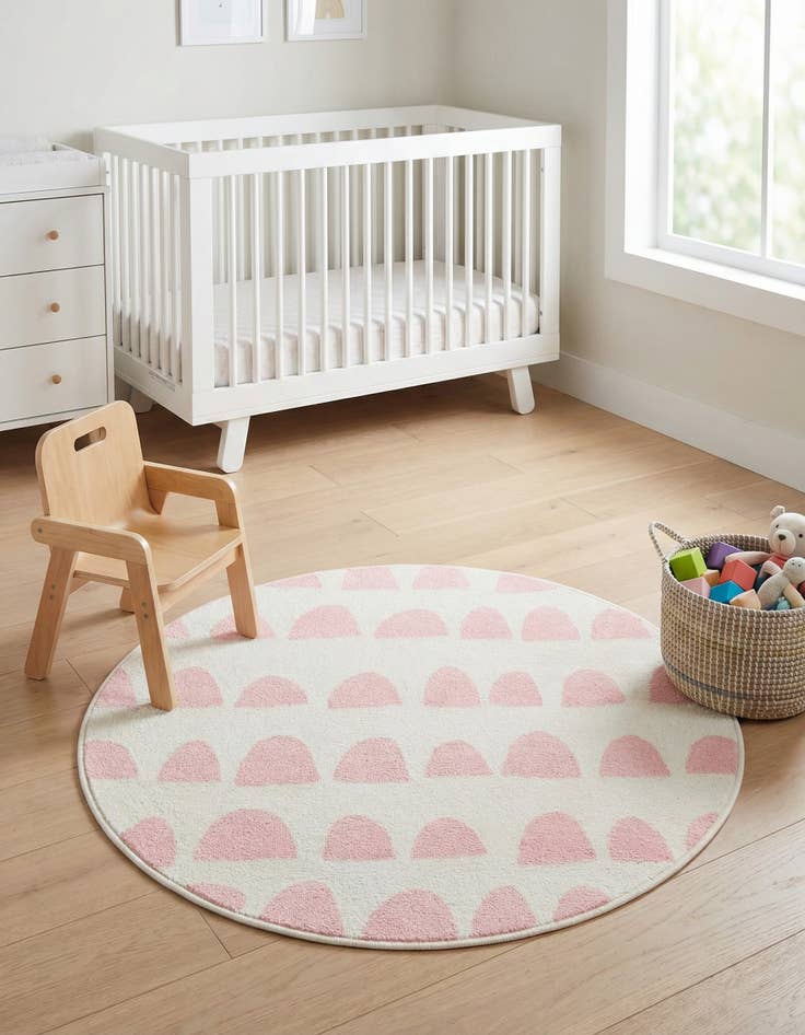 Detail image of 3' 3 x 3' 3 Whimsy Kids Round Rug