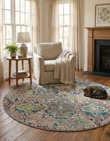 6' x 6' Charleston Round Rug