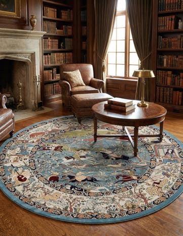 10' x 10' Nain Design Round Rug