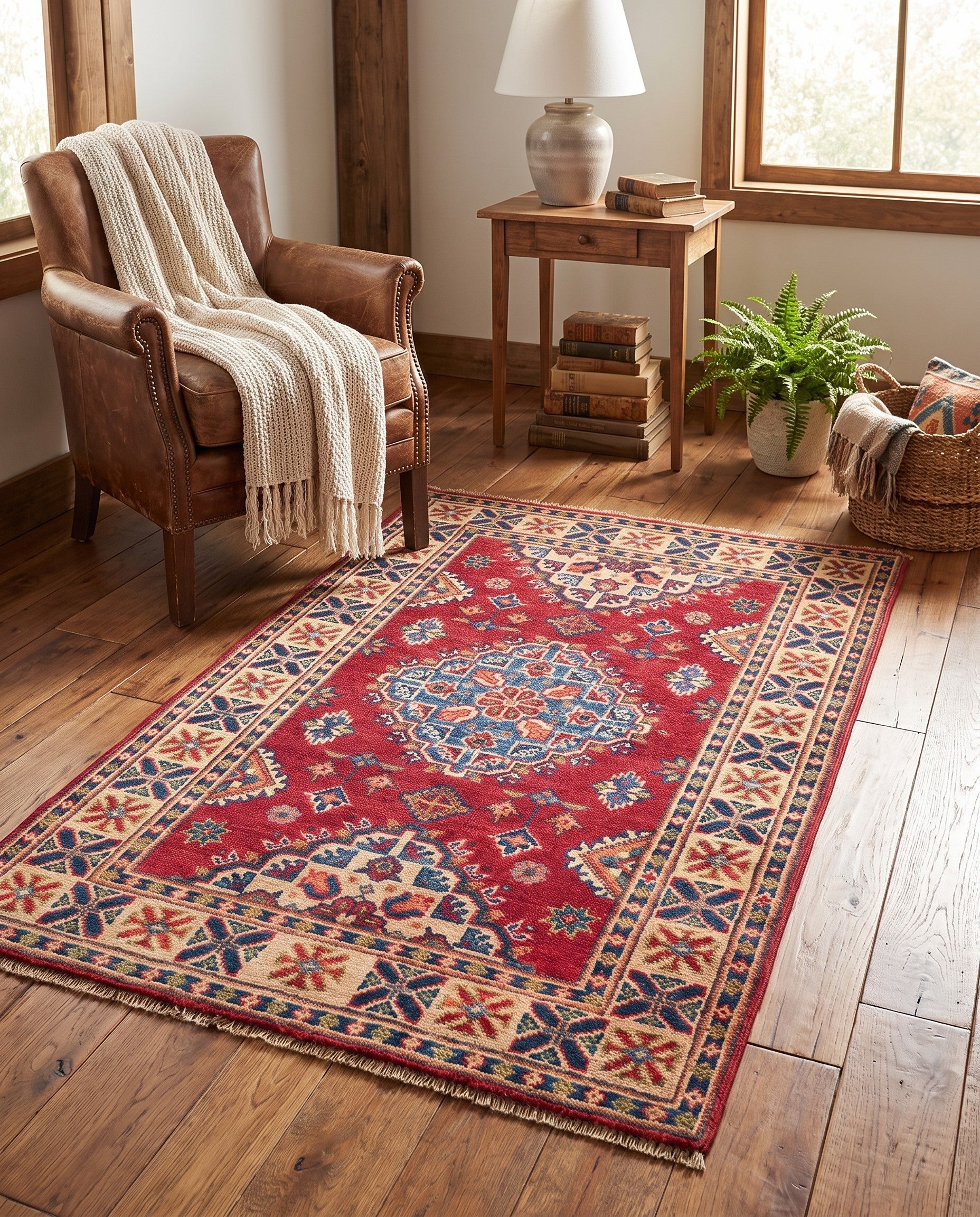 2' 8 x 4' 2 Hand Knotted Kazak Rug