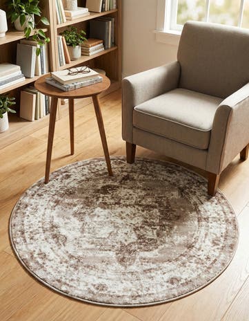 3' x 3' Monte Carlo Round Rug
