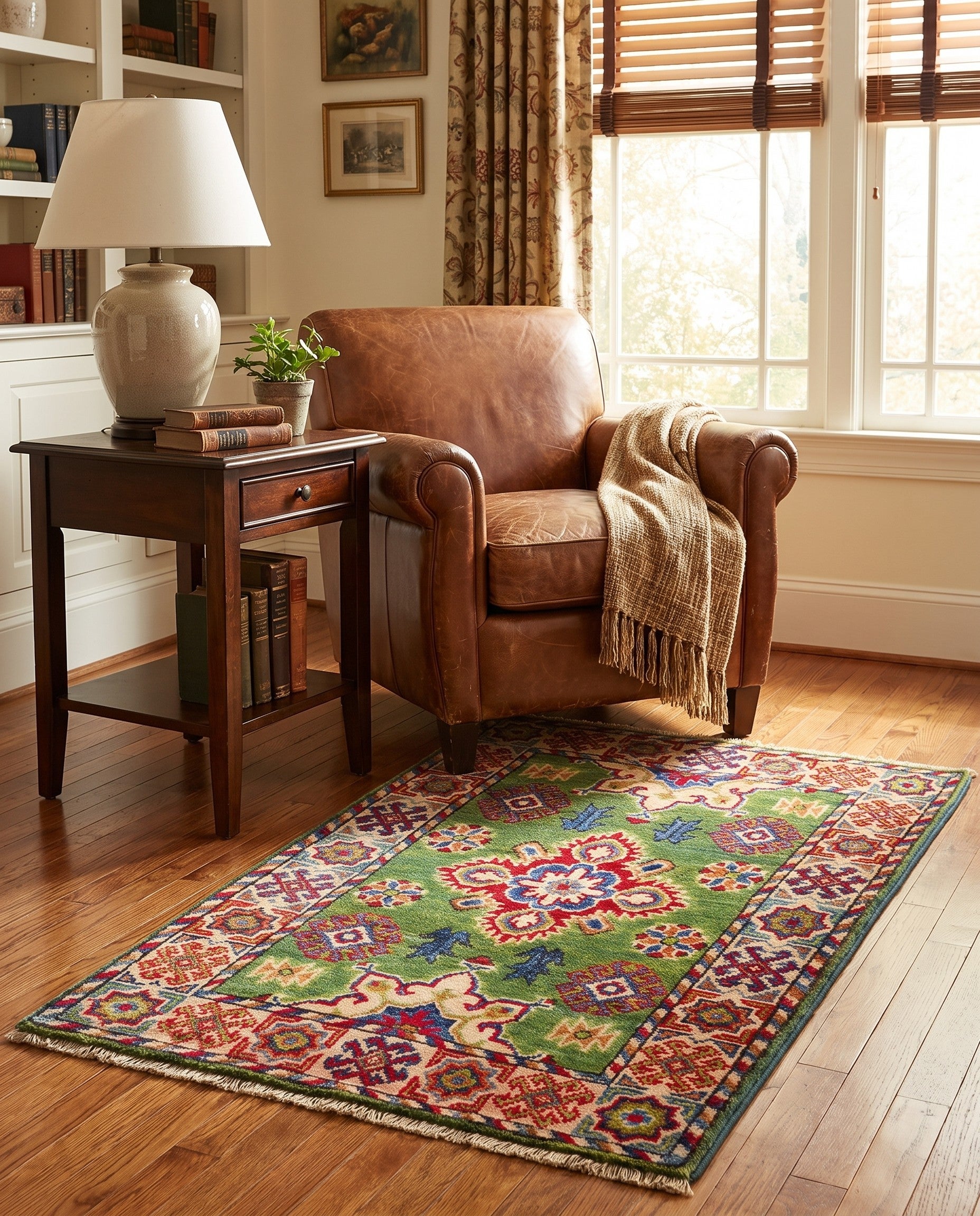 2' x 3' 3 Hand Knotted Kazak Rug