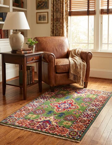 2' x 3' 3 Hand Knotted Kazak Rug