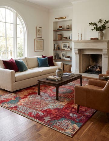 6' 8 x 9' 7 Hand Knotted Mamluk Ziegler Rug