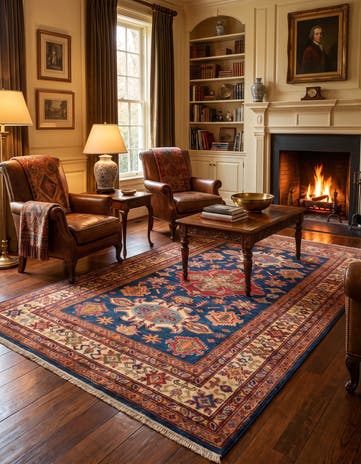 4' x 6' Hand Knotted Kazak Rug