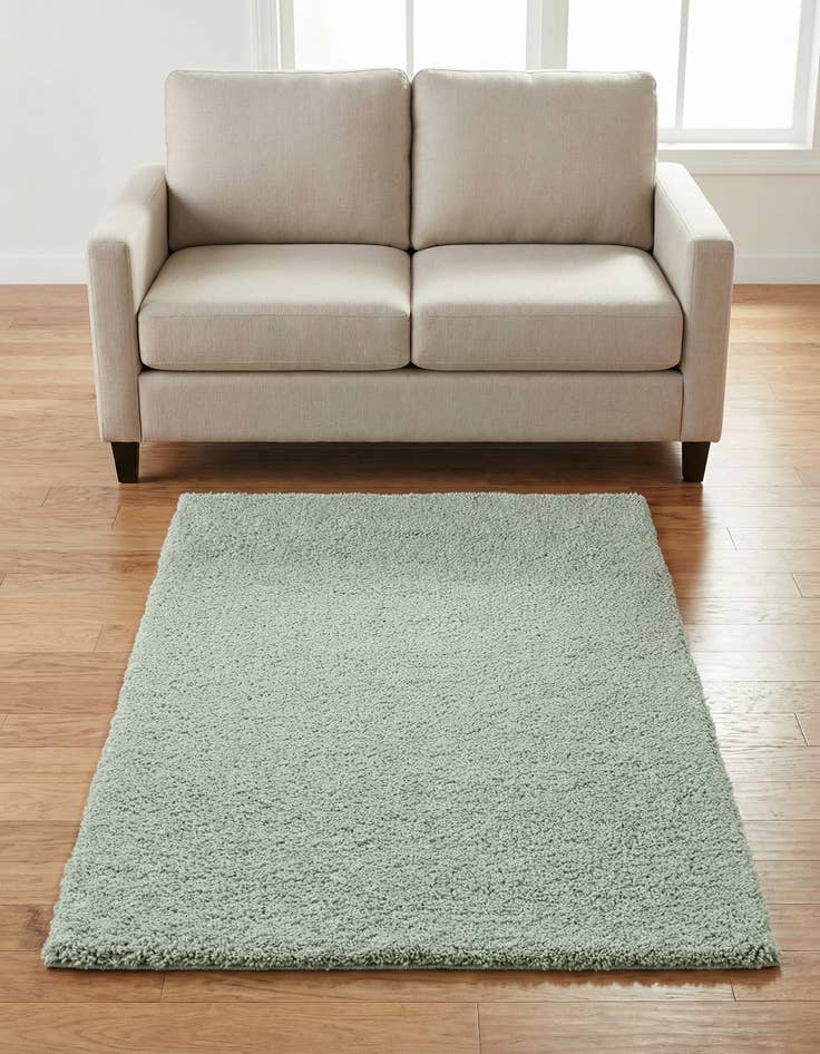 Detail image of 3' 3 x 5' 3 Solid Frieze Rug