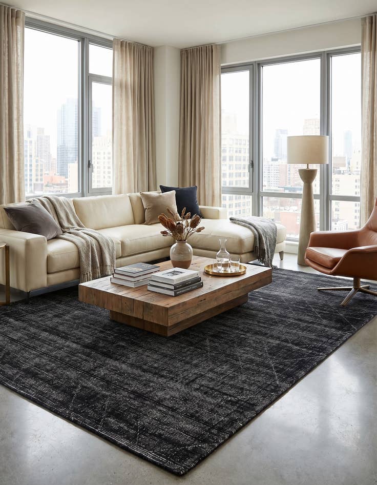 Detail image of 10' x 14' 1 WoolCraft Geometric Rug