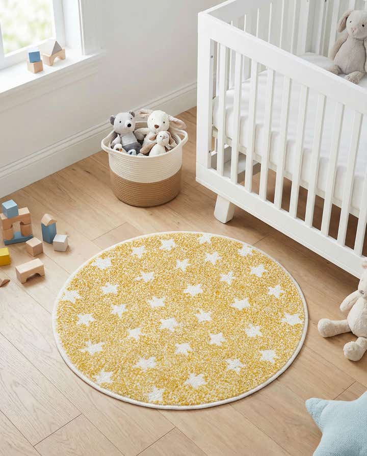 2' 2 x 2' 2 Whimsy Kids Round Rug