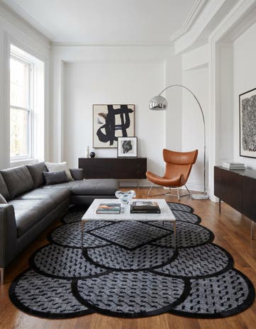 5' 1 x 8' 1 Cowhide - Patchwork Rug