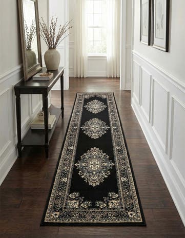 Black Amaya Runner Rug