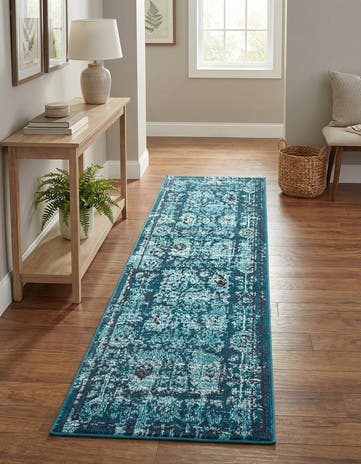 2' 2 x 6' 9 Washable Fleur Runner Rug