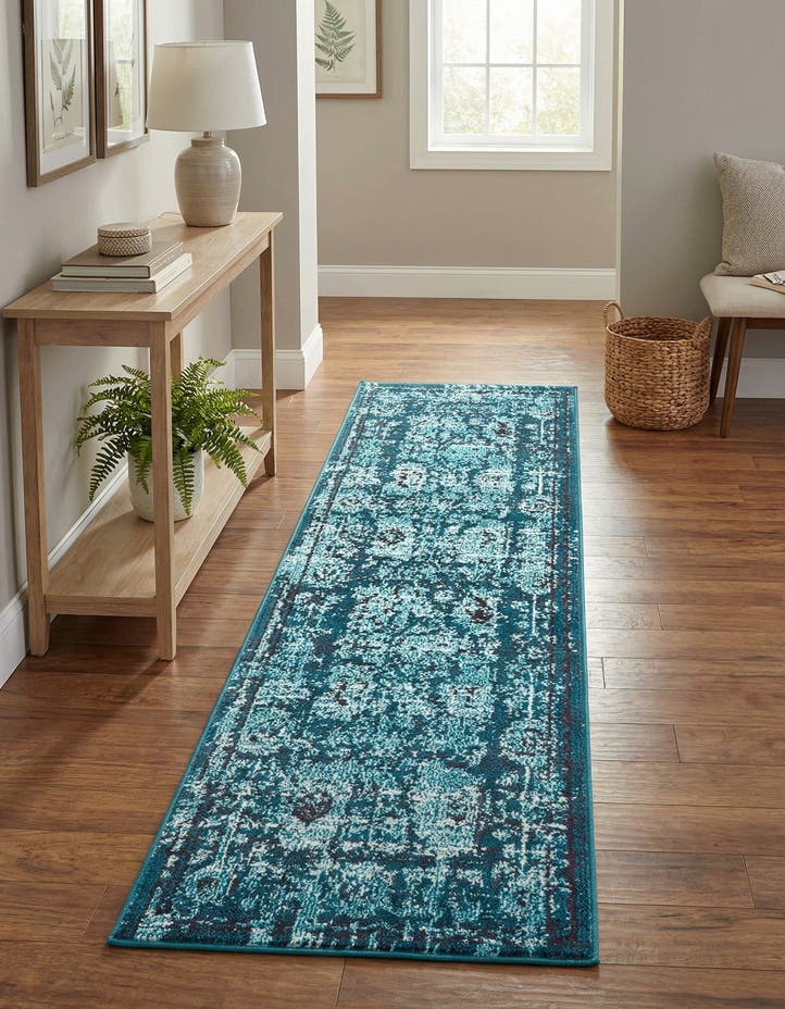 2' 2 x 6' 9 Washable Fleur Runner Rug