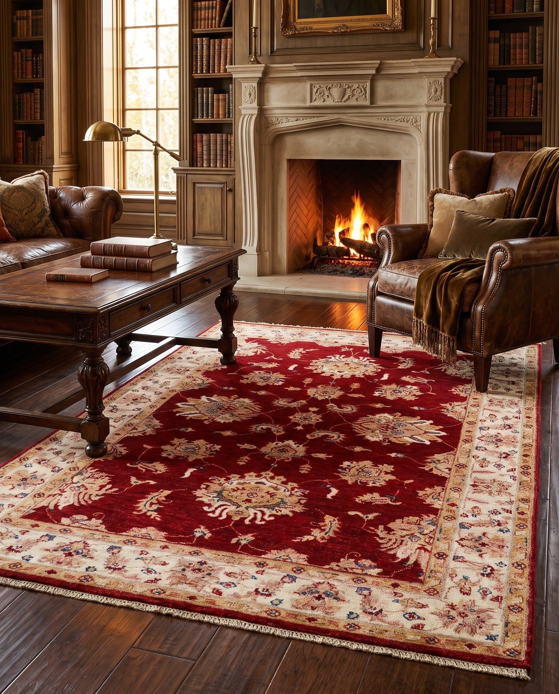 4' 1 x 6' Hand Knotted Ariana Ziegler Rug