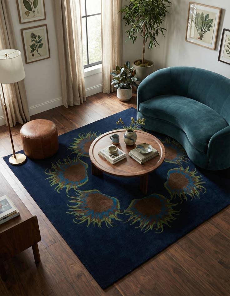 Detail image of 7' 7 x 7' 7 Luna Wool Square Rug