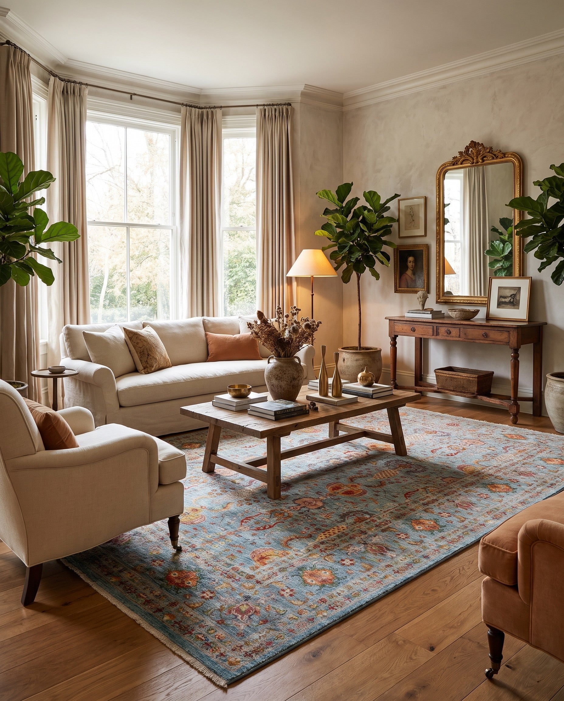 6' 9 x 10' 2 Hand Knotted Ariana Ziegler Rug