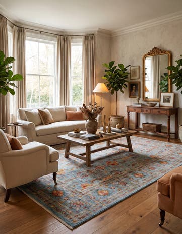 6' 9 x 10' 2 Hand Knotted Ariana Ziegler Rug