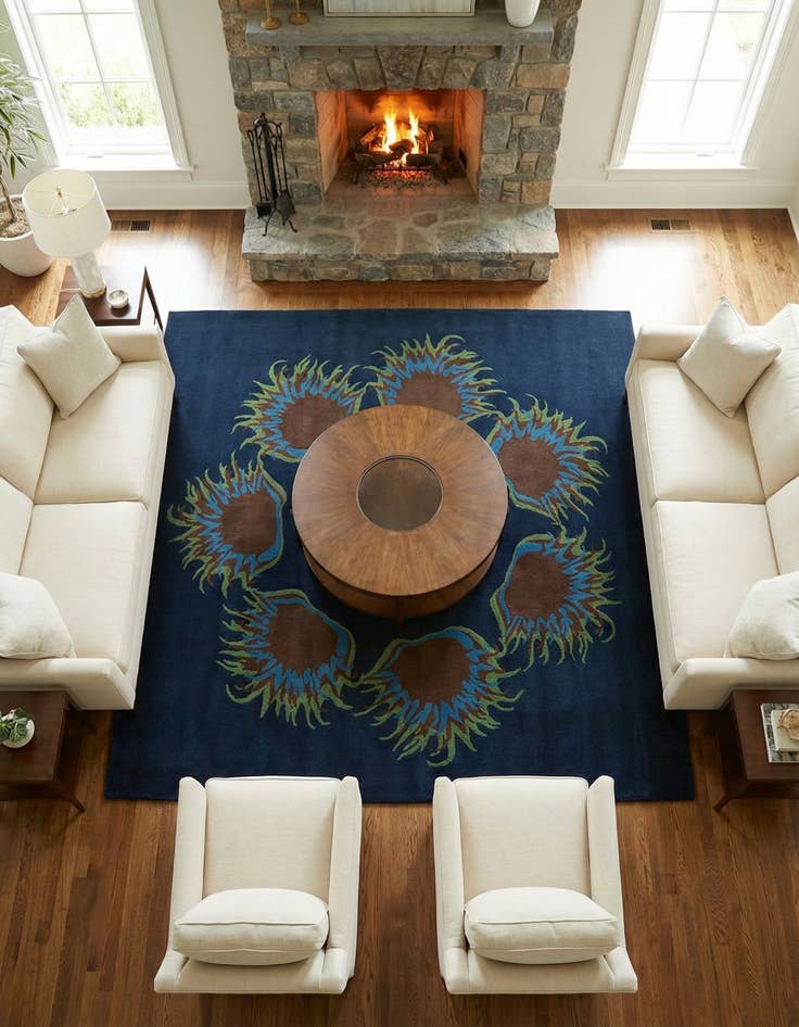 Detail image of 7' 7 x 7' 7 Agra Square Rug