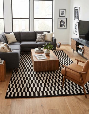 Black and White Milano Rug