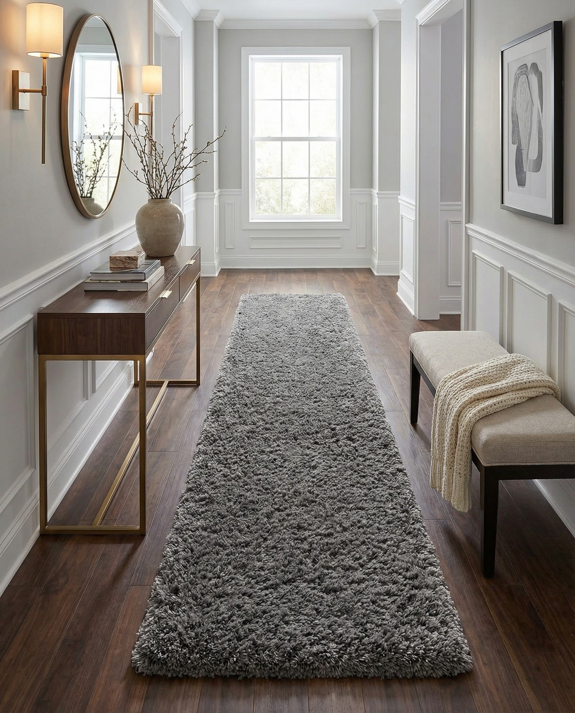 Primary image 2' 7 x 13' Infinity Shag Runner Rug