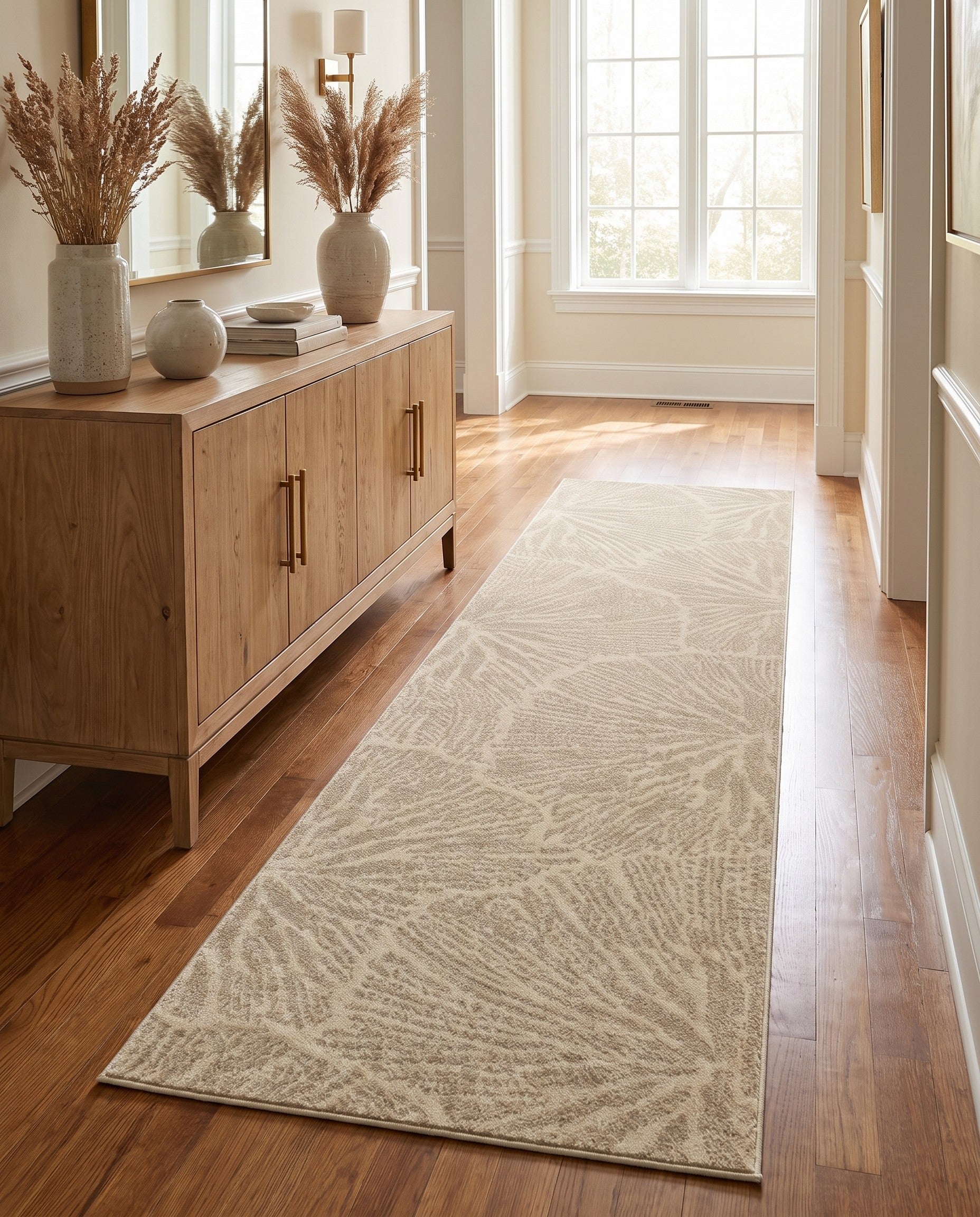 Ivory Contour Runner Rug