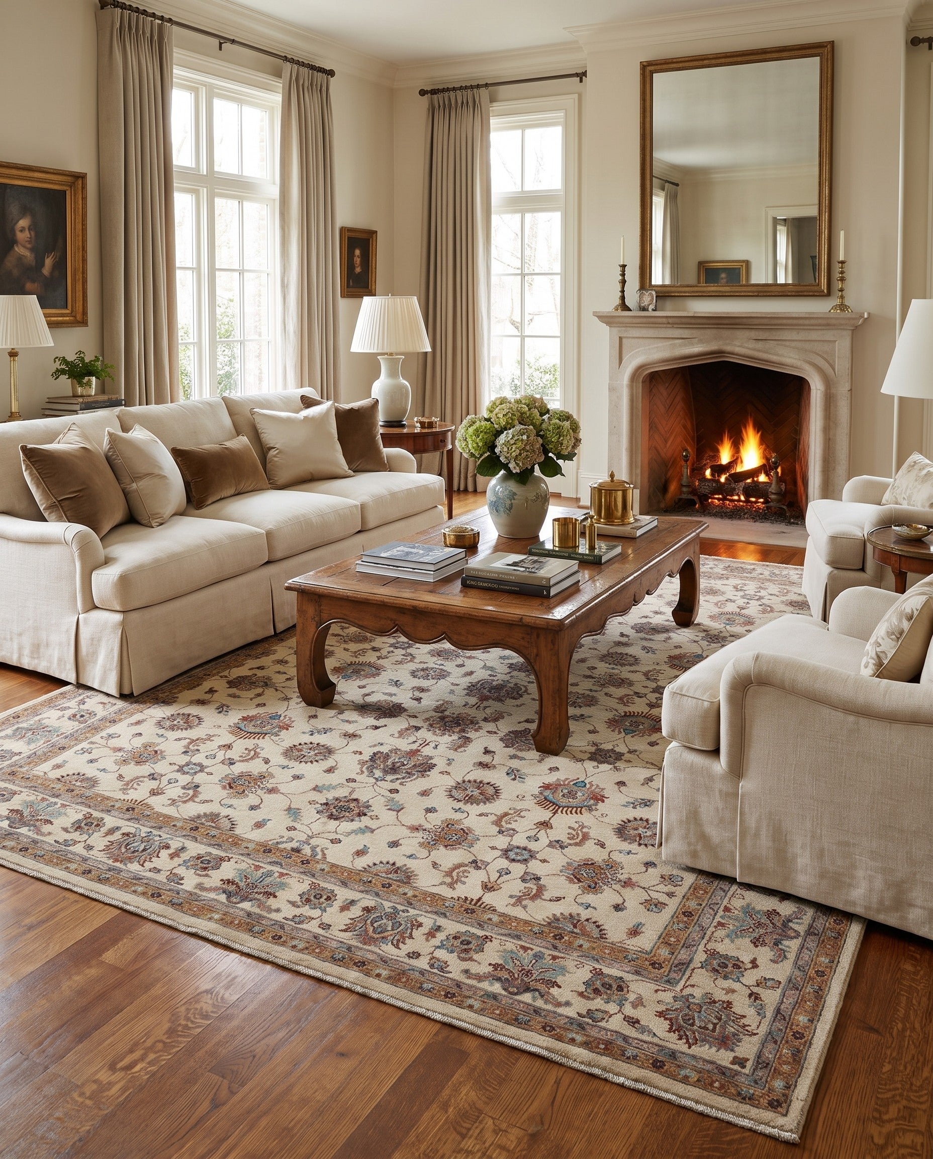 8' 3 x 11' 7 Hand Knotted Ziegler Rug