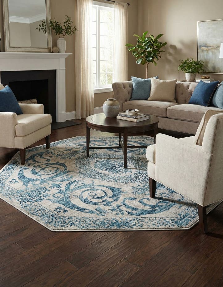 7' 10 x 7' 10 Finsbury Octagon Rug