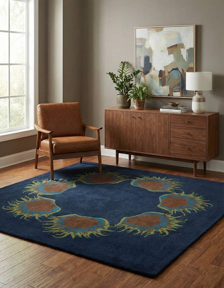 Detail image of 7' 5 x 7' 7 Luna Square Rug