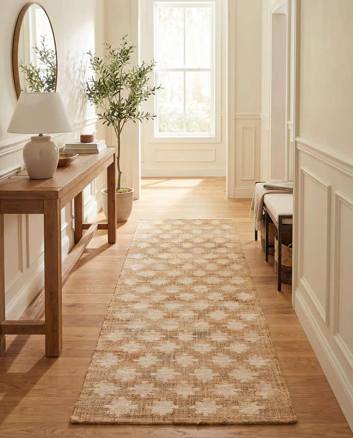 2' 7 x 10' Hand Woven Kala Handwoven Jute Runner Rug