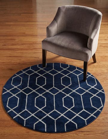 3' x 3' Marilyn Monroe™ Glam Trellis Round Rug