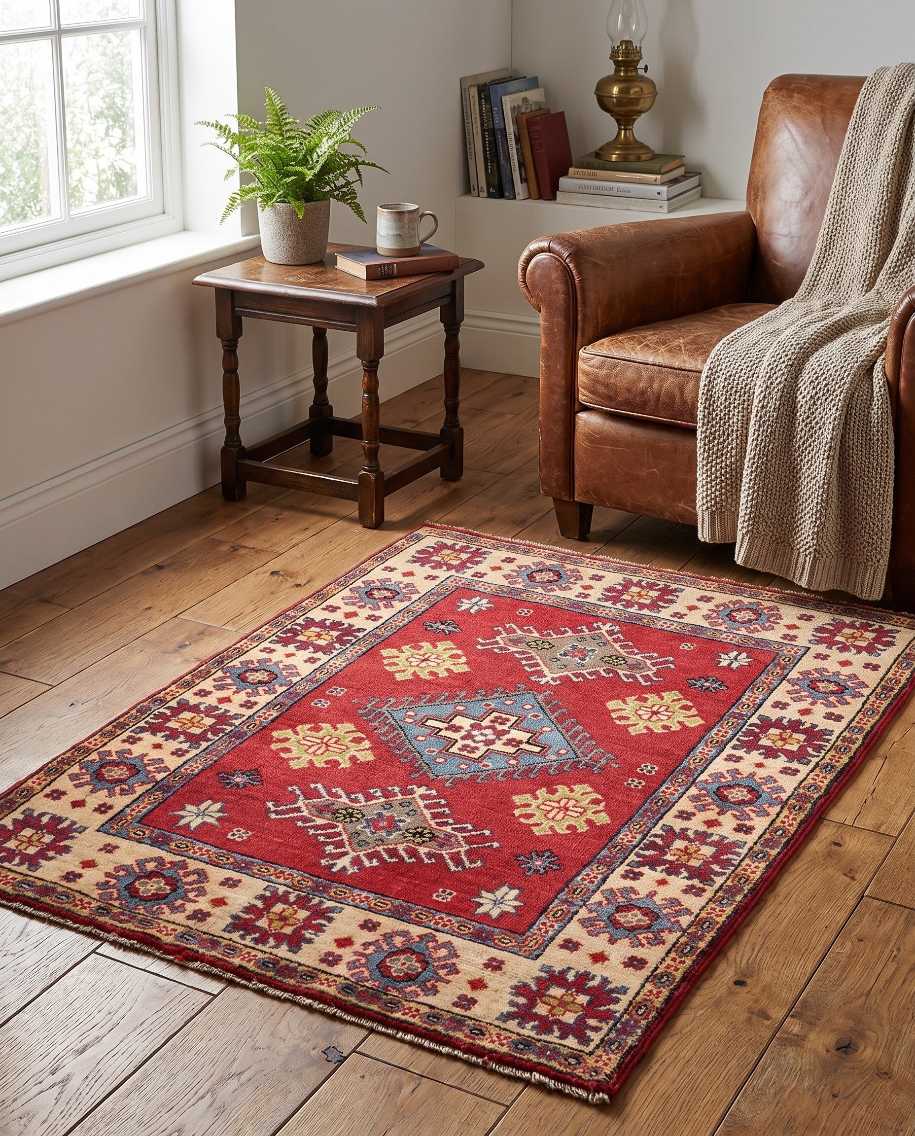 2' 10 x 3' 11 Hand Knotted Kazak Rug