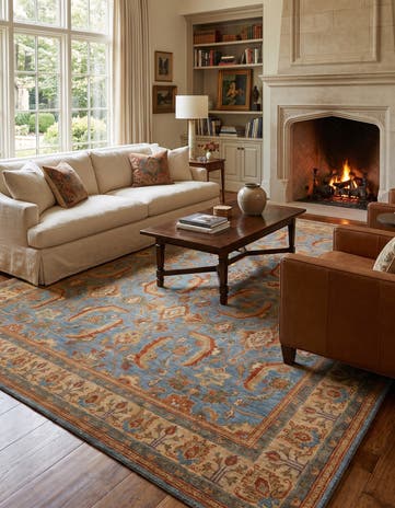 8' 1 x 10' 2 Hand Knotted Ziegler Rug