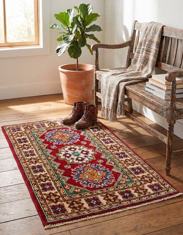 2' x 3' 3 Hand Knotted Kazak Rug