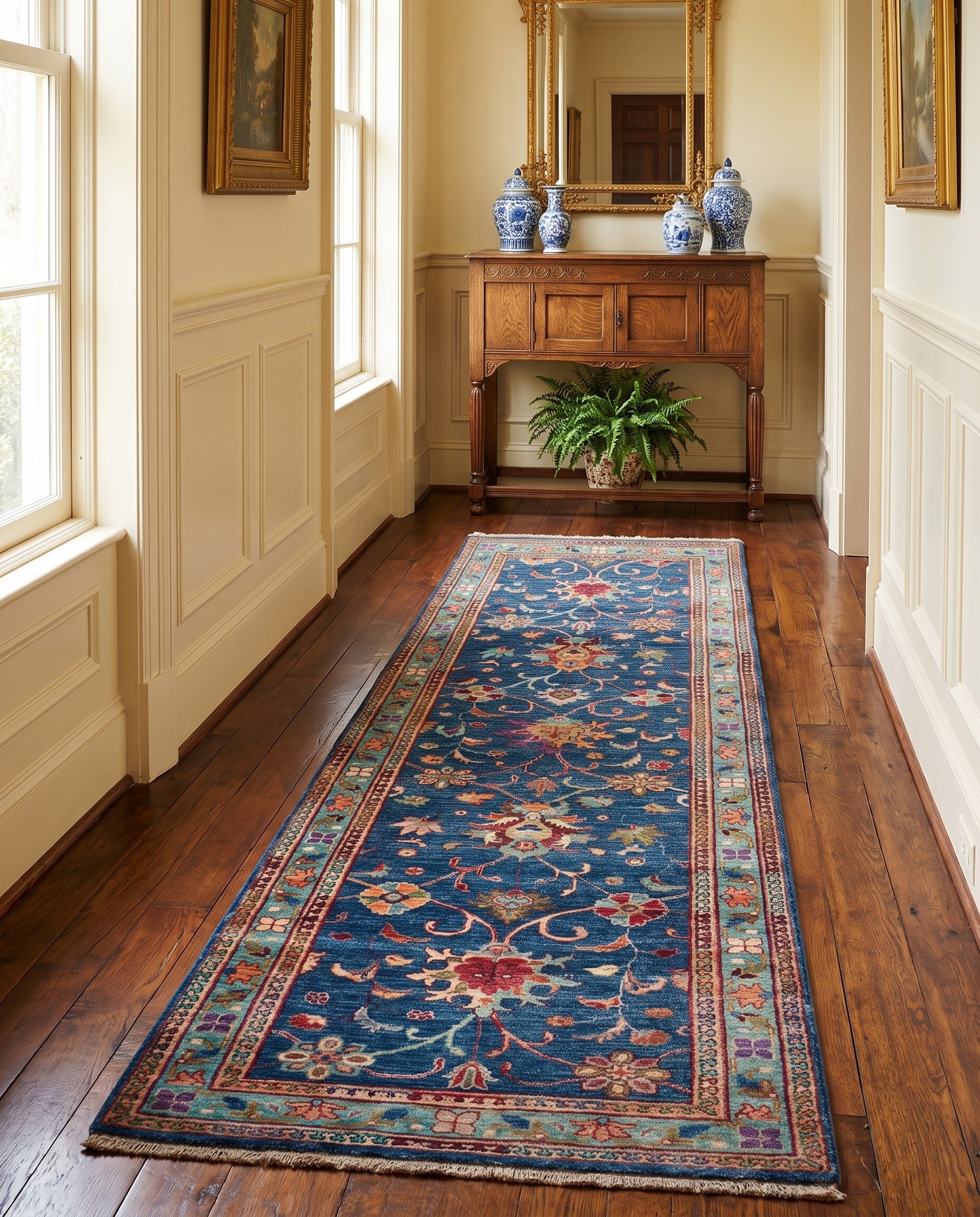 2' 11 x 9' 1 Hand Knotted Ariana Ziegler Runner Rug