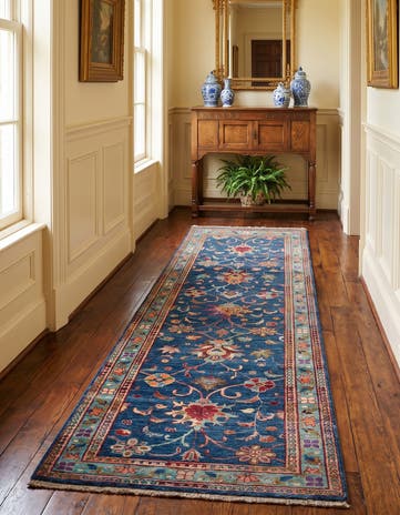 2' 11 x 9' 1 Hand Knotted Ariana Ziegler Runner Rug