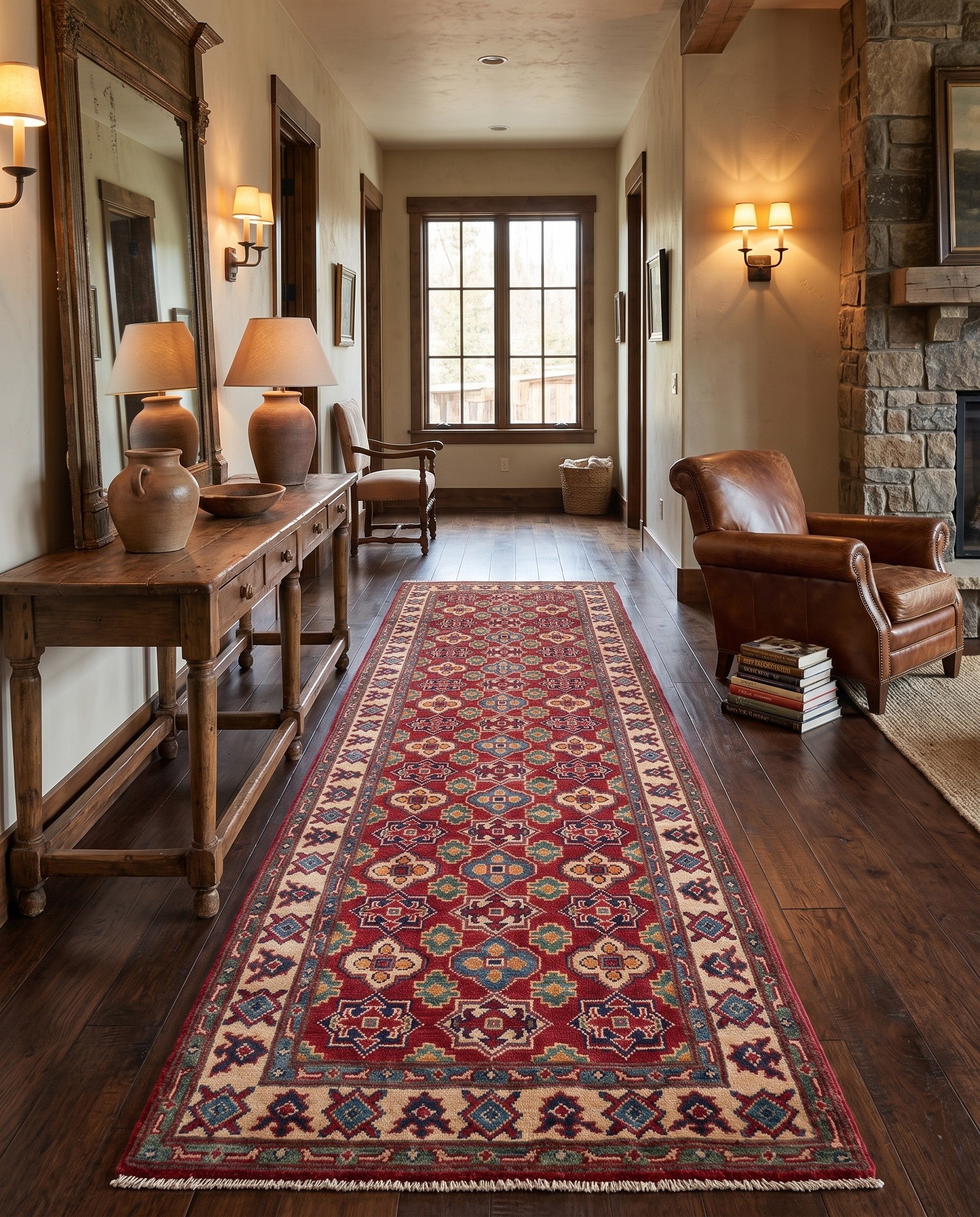 2' 8 x 9' 10 Hand Knotted Kazak Runner Rug