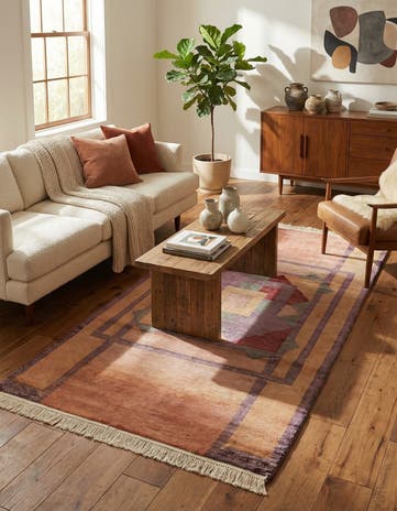 3' 5 x 6' 7 Hand Knotted Gabbeh Oriental Wool Rug