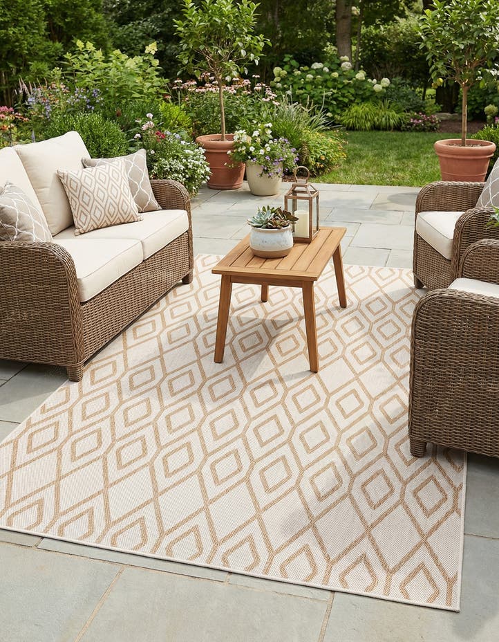 5' 3 x 8' Easy-Clean Jill Zarin Turks and Ca...