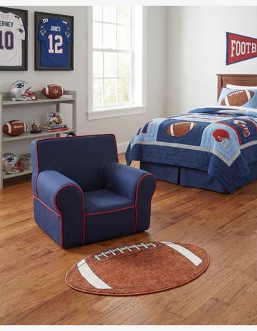 2' x 3' Sports Washable Oval Rug