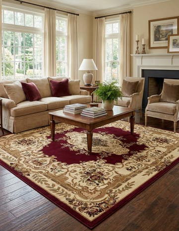 10' x 10' Classic Aubusson Square Rug