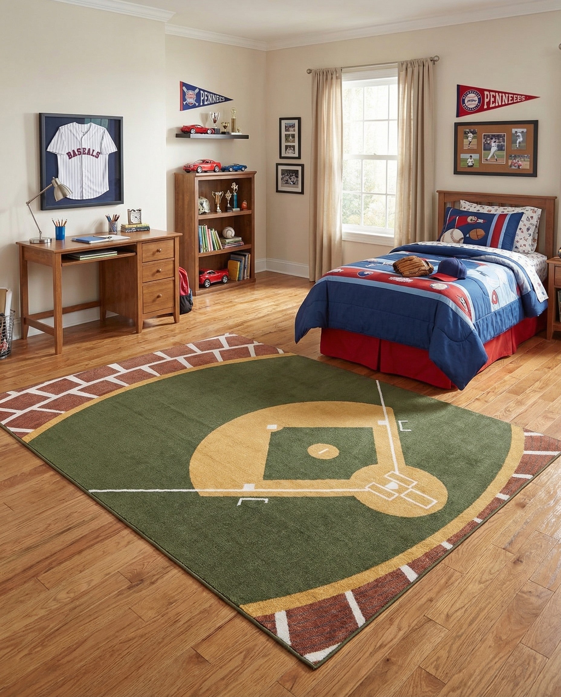 7' 10 x 10' Sports Washable Rug