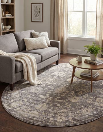 Gray Oregon Oval Rug