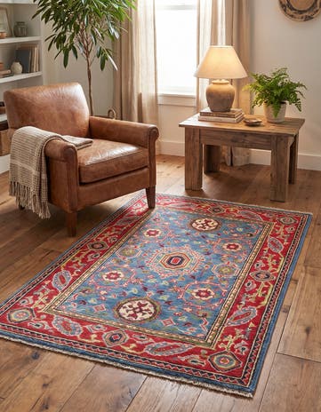 2' 8 x 4' 1 Hand Knotted Kazak Rug