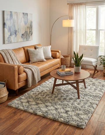 4' x 6' Moroccan Trellis Shag Rug