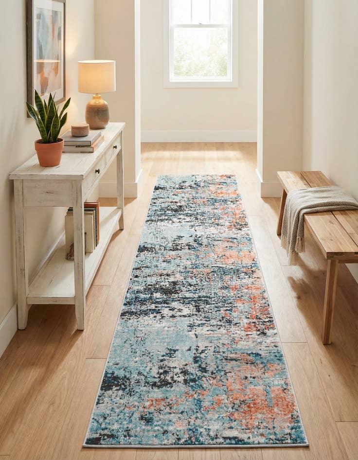 Detail image of 2' 7 x 10' Leipzig Runner Rug