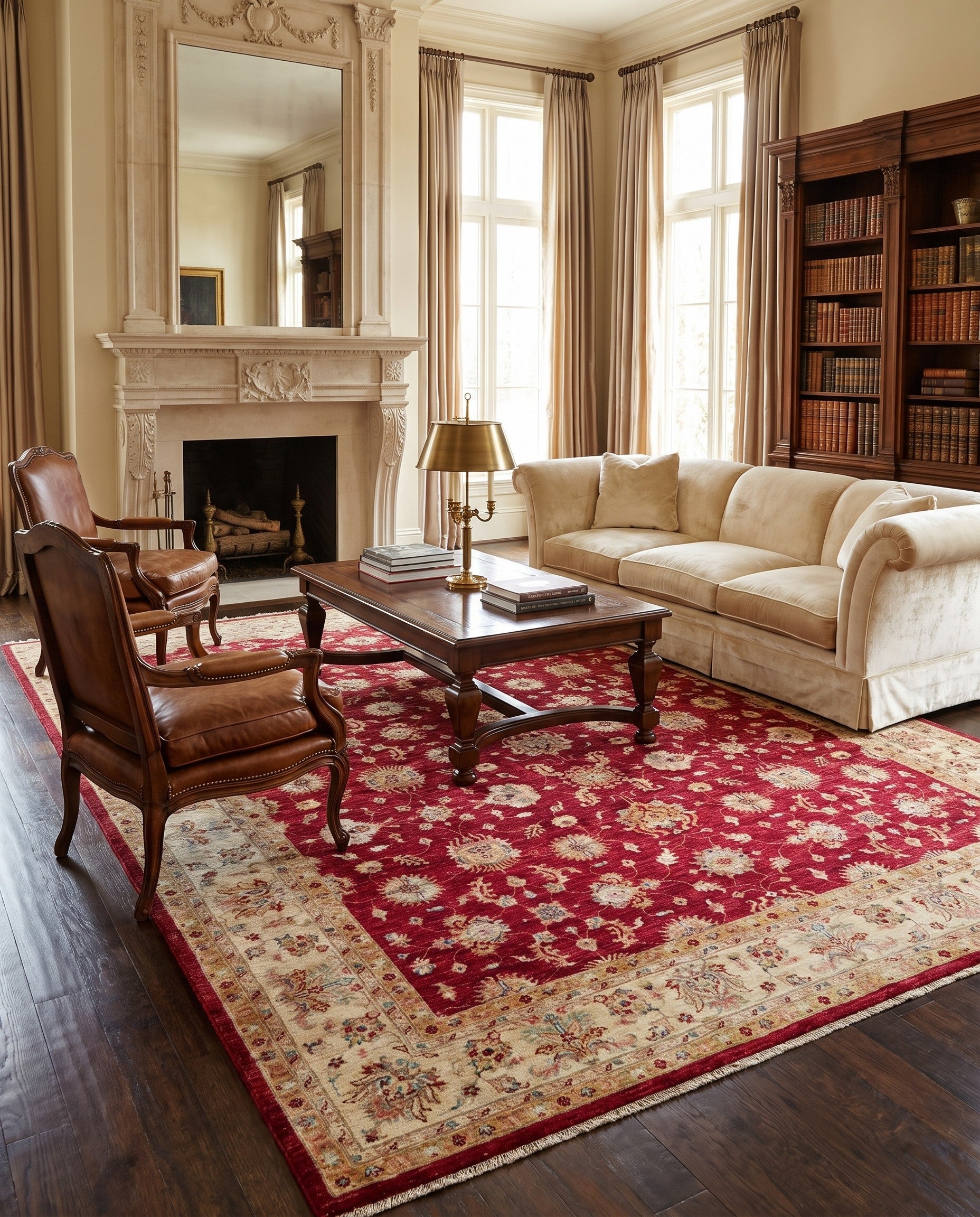 8' 4 x 11' 9 Hand Knotted Ziegler Rug