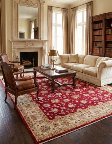 8' 4 x 11' 9 Hand Knotted Ziegler Rug