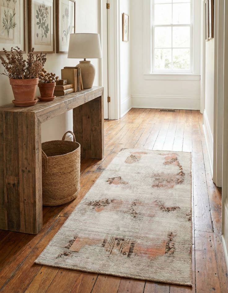 Detail image of 3' 8 x 6' 4 Hand Knotted Ultra Vintage Persian Wool Runner Rug