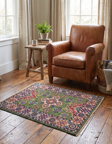 2' 2 x 2' 9 Hand Knotted Kazak Rug
