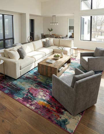 10' x 13' Washable Theia Rug